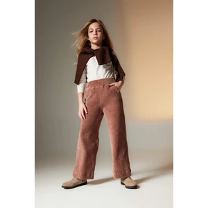Kız Çocuk Wide Leg Kadife Eşofman Altı B3411A823WN