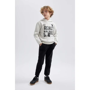 Erkek Çocuk Kapüşonlu Sweatshirt Eşofman Altı 2'li Takım B2920A823WN
