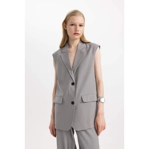 Oversize Geniş Kalıp Kolsuz Blazer Ceket Yelek C4429AX24SM