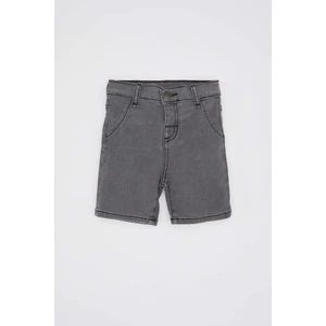 Erkek Bebek Basic Düz Cepli Jean Şort B6751A524SM