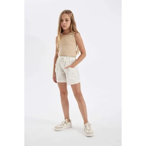 Kız Çocuk Paperbag Keten Şort Z7777A624HS