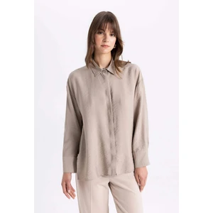 Relax Fit Uzun Kollu Gömlek Tunik B9833AX24SM