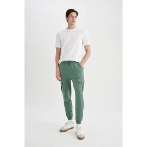 Jogger Eşofman Altı Slim Fit Dar Kesim Kargo Cepli Basic Düz Beli Bağcıklı Lastikli Paça B4543AX23WN