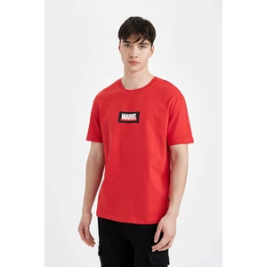 Marvel Logo Only Regular Fit Bisiklet Yaka Kısa Kollu Tişört