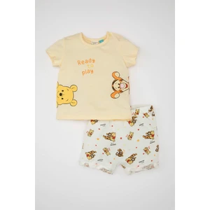 Erkek Bebek 2'li Takım Disney Winnie The Pooh Penye Kısa Kollu Tişört Şort C2753A524SM