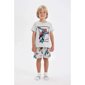 Erkek Bebek Marvel Comics Pijama Takımı Penye Kısa Kollu Üst Şort C1502A524HS