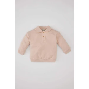 Kız Bebek Bebe Yaka İçi Yumuşak Tüylü Sweatshirt C2436A524SP