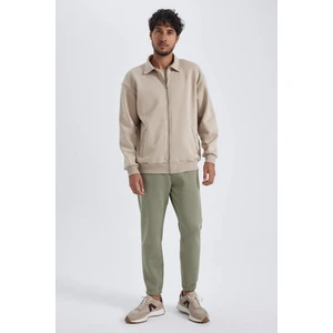 Jogger Eşofman Altı Standart Fit Basic Düz Beli Bağcıklı Lastikli Paça Cepli A6468AX23AU