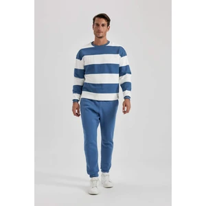 Relax Fit Kalın Jogger Eşofman Altı Basic Düz Beli Bağcıklı Lastikli Paça Cepli U7438AZ23AU