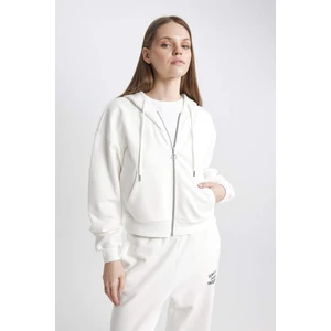 Coool Standart Fit Kapüşonlu Fermuarlı Sweatshirt Z7069AZ24SP