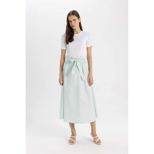 A Kesim Normal Bel Poplin Midi Etek C7238AX24SM