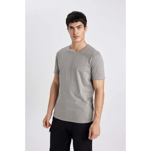 Regular Fit Bisiklet Yaka Kısa Kollu Basic Düz Tişört T5014AZ24SP