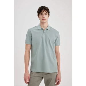 Regular Fit Kısa Kollu Basic Düz Pike Kumaş Polo Tişört C1293AX24SP