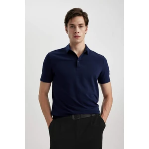 Slim Fit Dar Kesim Polo Yaka Pamuklu Kısa Kollu Tişört X2594AZ24SM