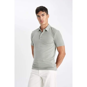 Slim Fit Dar Kesim Polo Yaka Pamuklu Kısa Kollu Tişört X2594AZ24SM