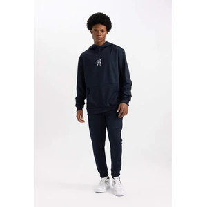 DeFactoFit Sporcu Jogger Eşofman Altı Slim Fit Dar Kesim Beli Bağcıklı Lastikli Paça Cepli Ağır Kumaş Y7757AZ23AU