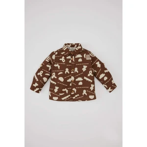 Erkek Bebek Twill Uzun Kollu Desenli Gömlek B8052A524SP