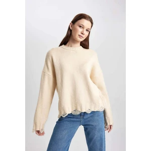 Regular Fit Basic Düz Triko Kazak Tunik C0244AX23WN