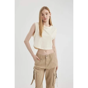Coool Loose Fit Bisiklet Yaka Basic Düz Atlet Z4268AZ24SM