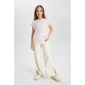 Kız Çocuk Wide Leg Geniş Yırtmaçlı Paça Pantolon C0310A824SM