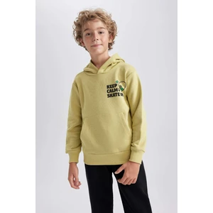 Erkek Çocuk Baskılı Kapüşonlu Sweatshirt A8597A823AU