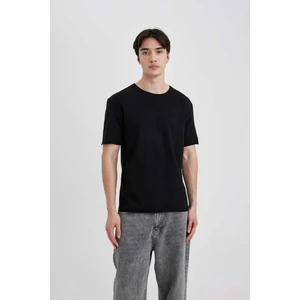Regular Fit Bisiklet Yaka Kısa Kollu Basic Düz Tişört B7755AX24SM