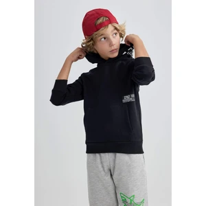 Erkek Çocuk Oversize Geniş Kalıp Kapüşonlu Sweatshirt A6584A823WN