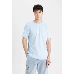 Regular Fit Bisiklet Yaka Baskılı Kısa Kollu Tişört B8480AX24SM