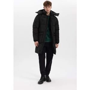 Su İtici Regular Fit Kapüşonlu Fermuarlı Cepli Şişme Mont Parka A2849AX23WN