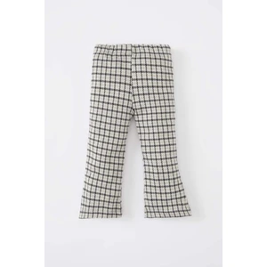 Kız Bebek Flare Fit Kareli Beli Lastikli Pantolon A9957A524SP