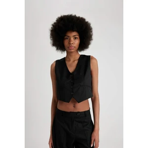 Regular Fit Düğmeli Basic Düz Blazer Yelek C1702AX24SP