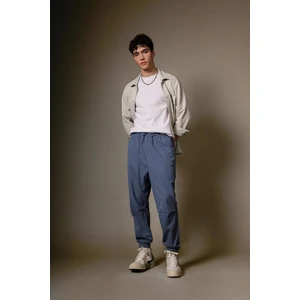 Jogger Gabardin Pantolon Regular Beli Bağcıklı Cepli Lastikli Paça B7493AX24SP