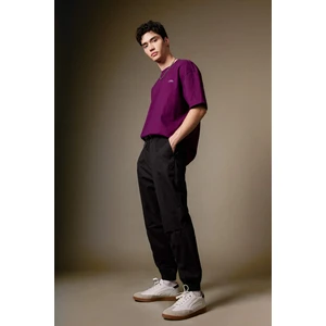 Jogger Gabardin Pantolon Regular Beli Bağcıklı Cepli Lastikli Paça B7493AX24SP