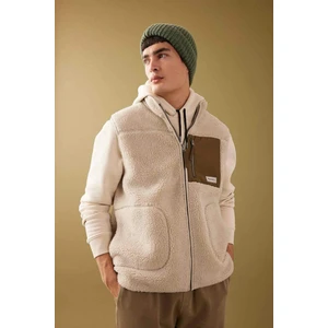 Discovery Channel Oversize Fit Dik Yaka Pelüş Yelek B4106AX24SP