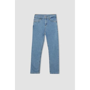 Erkek Çocuk Straight Fit Standart Paça Jean Basic Pantolon B5626A824SM