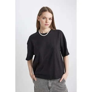 Coool Loose Fit Basic Düz Kısa Kollu Tişört Z9455AZ24SM