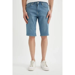 Slim Fit Dar Kesim Jean Bermuda Şort C2692AX24SM