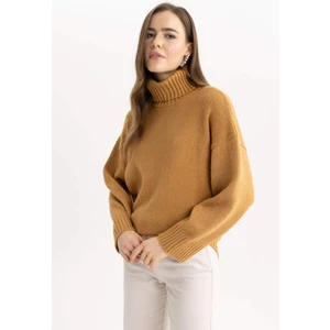 Oversize Fit Balıkçı Yaka Kazak Tunik A6445AX23CW