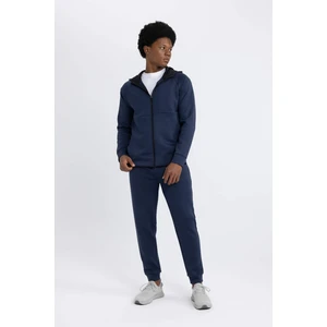 DeFactoFit Jogger Eşofman Altı Slim Fit Dar Kesim Skuba Dalgıç Kumaş Lastikli Paça Beli Bağcıklı Cepli Z9112AZ24SP