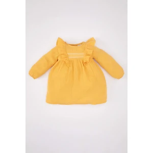 Kız Bebek Uzun Kollu Müslin Elbise B9628A524SP
