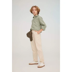 Erkek Çocuk Balloon Fit Standart Paça Twill Pantolon B6709A824SP