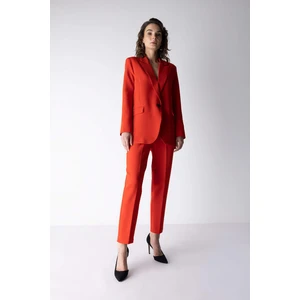 Slim Fit Yüksek Bel Standart Paça Pantolon W9757AZ23SM