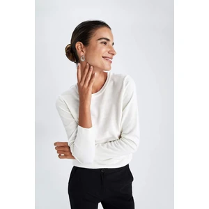 Regular Fit Bisiklet Yaka Ekstra Yumuşak Kaşmir Dokulu Basic Kazak F7091AZ22WN