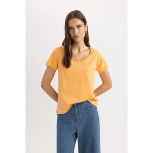 Regular Fit Yuvarlak Yaka Basic Düz Kısa Kollu Tişört K1508AZ24SM