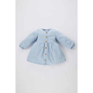 Kız Bebek Uzun Kollu Twill Basic Elbise B7735A524SP