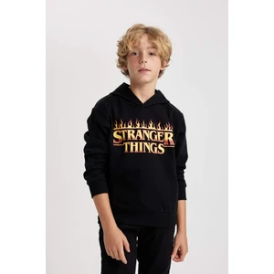 Erkek Çocuk Stranger Things Kapüşonlu Sweatshirt B2458A823WN