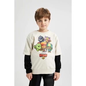 Erkek Çocuk Brawl Stars Bisiklet Yaka Sweatshirt B2213A823WN