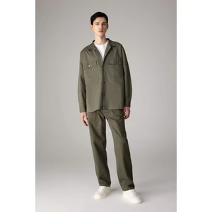 Yazlık Gabardin Pantolon Straight Fit Bol Rahat Kesim Cepli Düz Paça B4089AX24SP