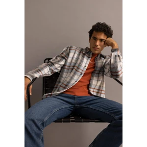 Regular Fit Kareli Oduncu Uzun Kollu Gömlek W7413AZ23SP