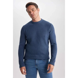 Standart Fit Bisiklet Yaka Triko Kazak R1175AZ23AU